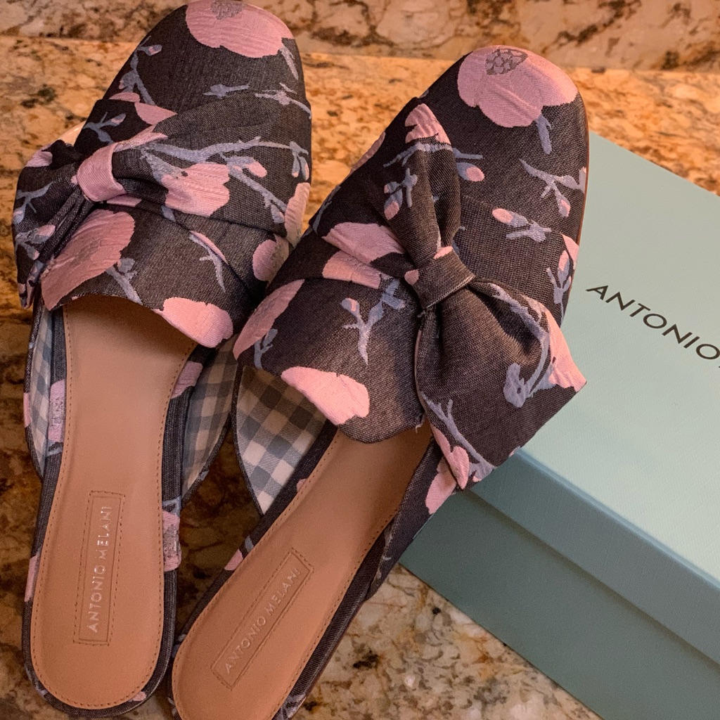 Antonio Melani “Mohana Orchid Flower” Mule